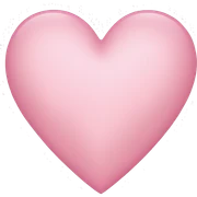 A light pink heart sticker