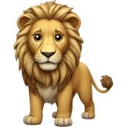 Injured lion sticker