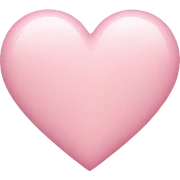 Light pink heart sticker