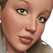 realistic portrait of girl sticker