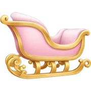 light pink sleigh sticker