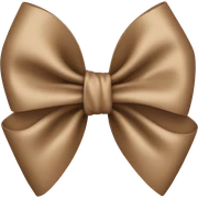light brown bow sticker