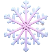 pastel pink snowflake  sticker