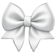 white bow sticker