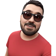 cool dude in red shirt sticker