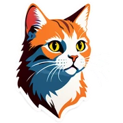 Cat sticker