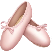 Pale pink ballet shoes sticker