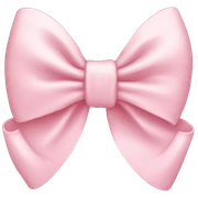 Light pink bow sticker