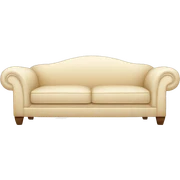 Cream colored couch  sticker