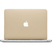 Aesthetic apple laptop in beige color that looks chic and elegant but cozy at the same time sticker