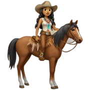 native american cowgirl sticker
