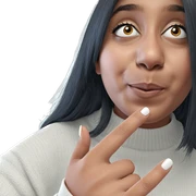 girl in white sweater sticker