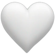 white heart sticker