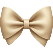 Bow beige sticker