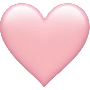 A light pink heart sticker