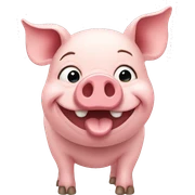 Pig sticker