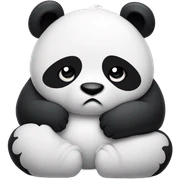 sad panda  sticker