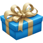 gift blue sticker