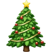Christmas tree sticker