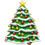 Decorated Christmas tree  sticker