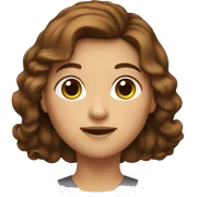 Small women with brown hair  sticker