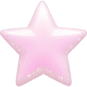pale pink star sparkle sticker