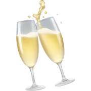 champagne cheers sticker