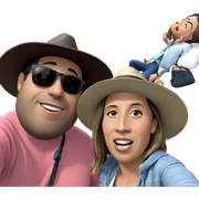 casual outdoor moment with friends sticker