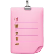 cute pink grocery list sticker