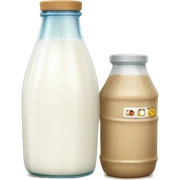milk in bottle sticker