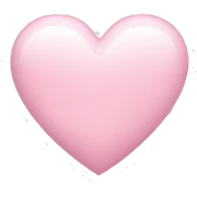 Light pink heart sticker