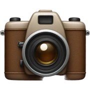 Brown camera sticker