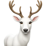 White rendeer sticker