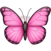 pretty pink butterfly  sticker