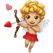 Cupido y su flecha de amor sticker