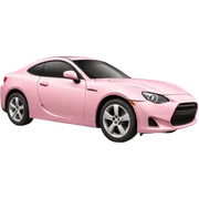 light pink car sticker
