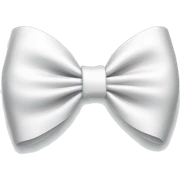 White bow sticker