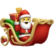 Santa's-sleigh sticker