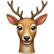 Xmas deer  sticker