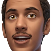 portrait of a surprised boy sticker