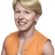 blonde boy with earrings meme sticker