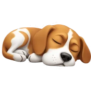 Beagle sleeping sticker
