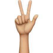 L hand sign  sticker