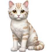 American Curl Cat Full Body sticker