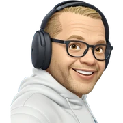 smiling guy by the ocean sticker