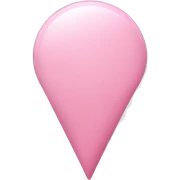 Soft Pink location pin sticker