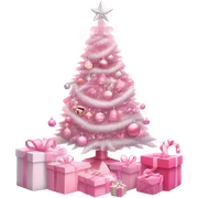 Pink Christmas  sticker