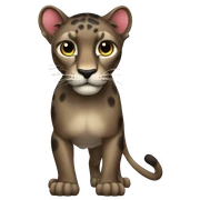 panther animal, full body sticker
