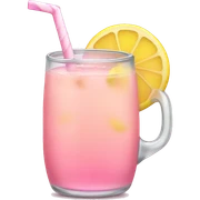Pink lemonade, cutesy  sticker
