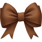 brown bow sticker